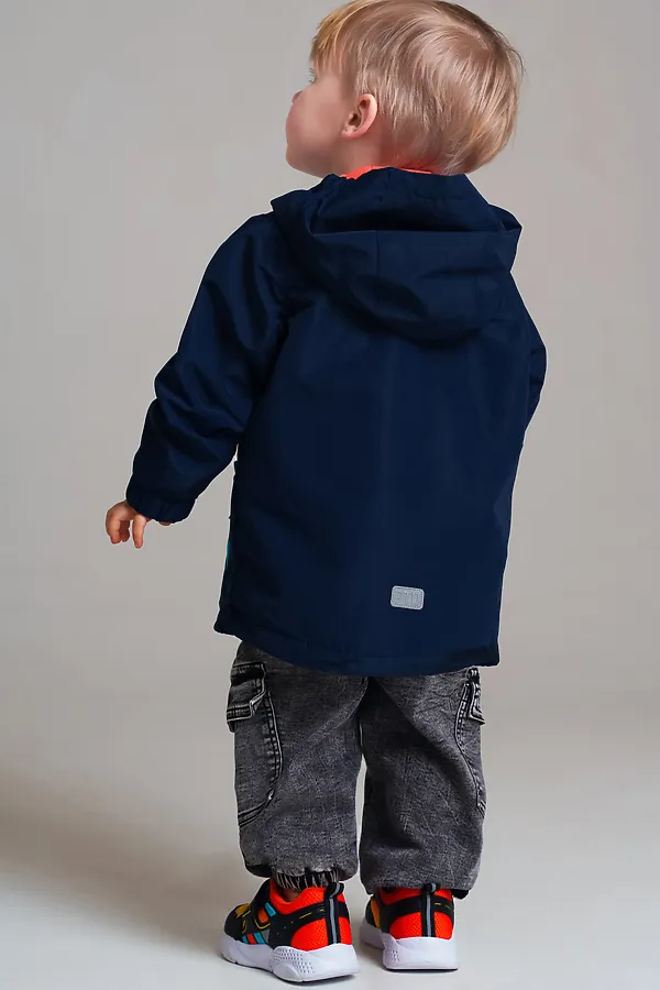 Куртка PLAYTODAY, тёмно-синий,оранжевый - фото 2