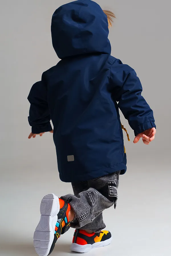 Куртка PLAYTODAY, тёмно-синий,оранжевый - фото 2