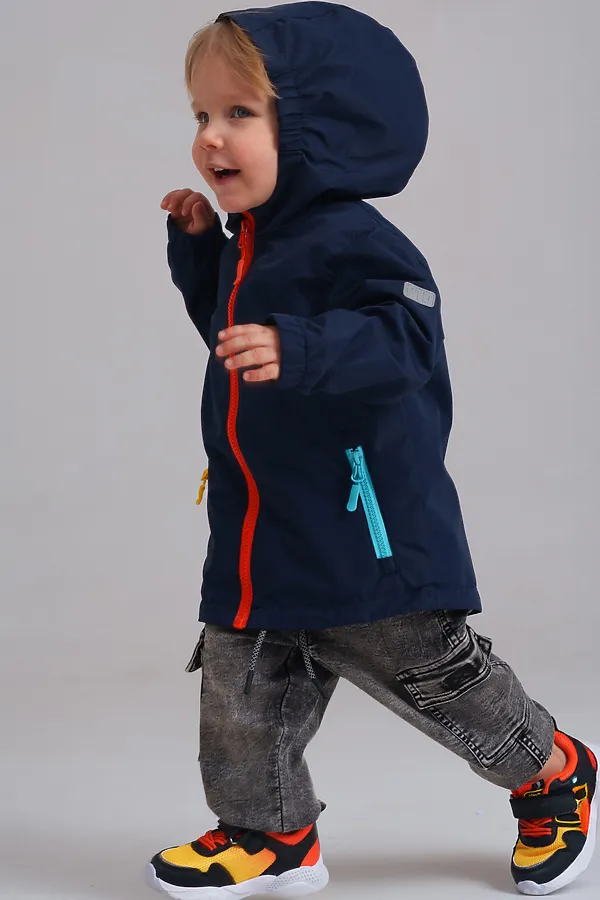 Куртка PLAYTODAY, тёмно-синий,оранжевый - фото 2