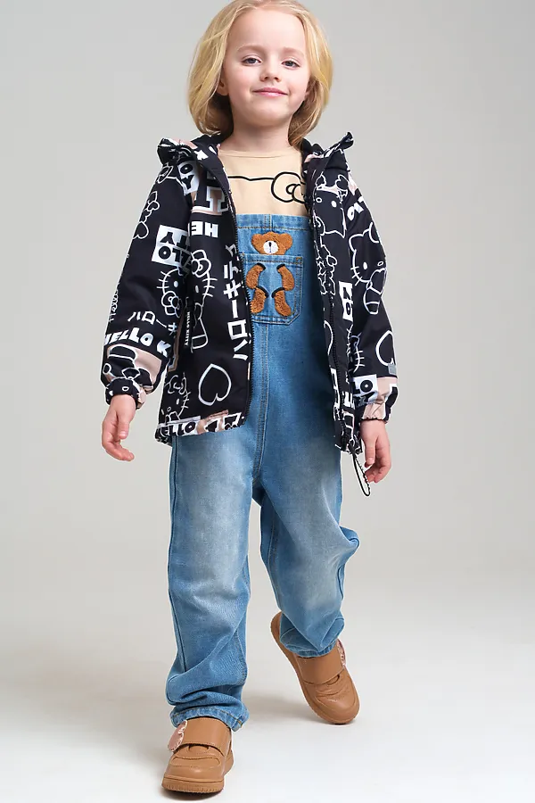 Куртка PLAYTODAY, черный,бежевый,белый - фото 2