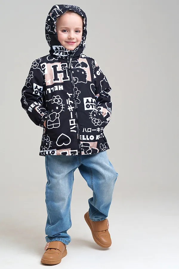 Куртка PLAYTODAY, черный,бежевый,белый - фото 2