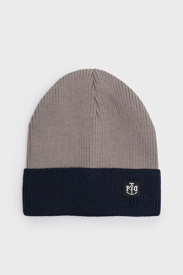 Шапка PLAYTODAY, бежевый,тёмно-синий - фото 2