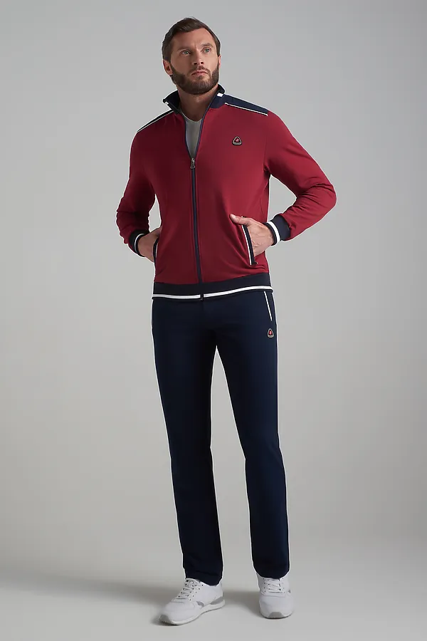 Костюм (Толстовка+Брюки) ADDIC-SPORT, бордовый - фото 2