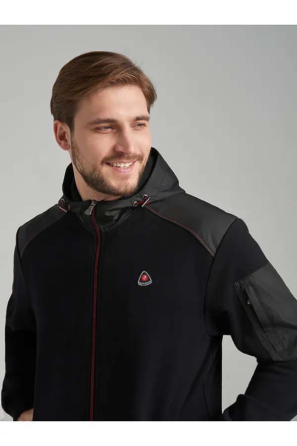 Костюм (Толстовка+Брюки) ADDIC-SPORT, черный - фото 2