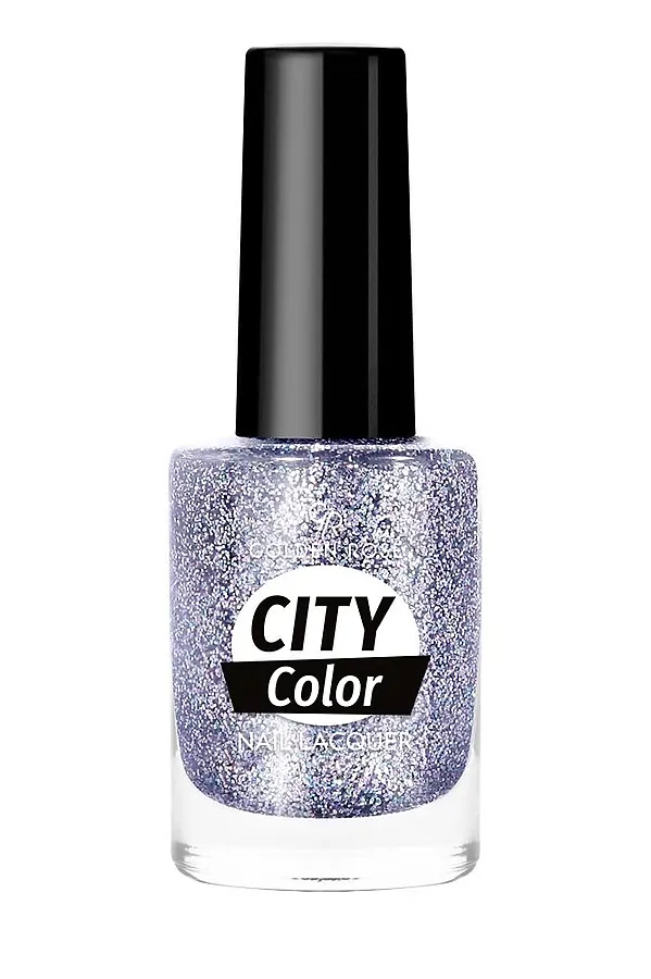 Лак для ногтей GR City Color Nail Lacquer (101-112) - 105 City КОСМЕТИКА ИЗ ТУРЦИИ, серо-синий (105) - фото 2