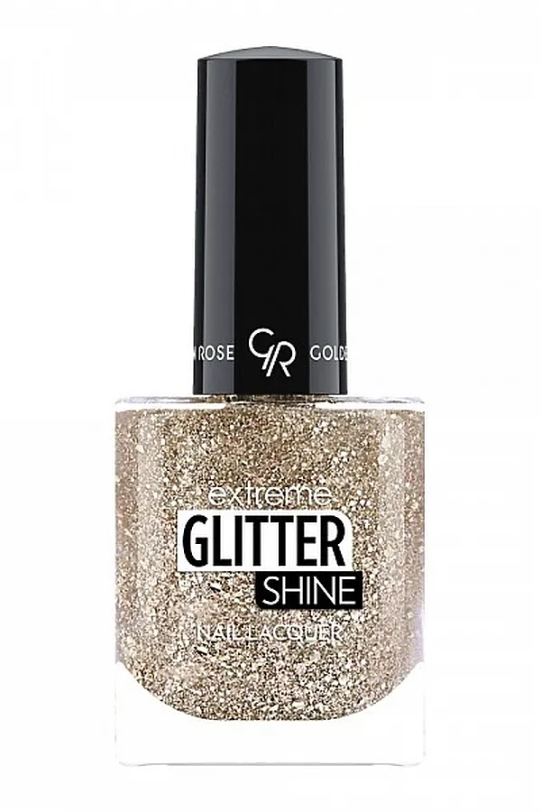 Лак-гель для ногтей GR Extreme Gel Shine Nail Lacquer Glitter - 207 Glitter КОСМЕТИКА ИЗ ТУРЦИИ, золотистый (207) - фото 2