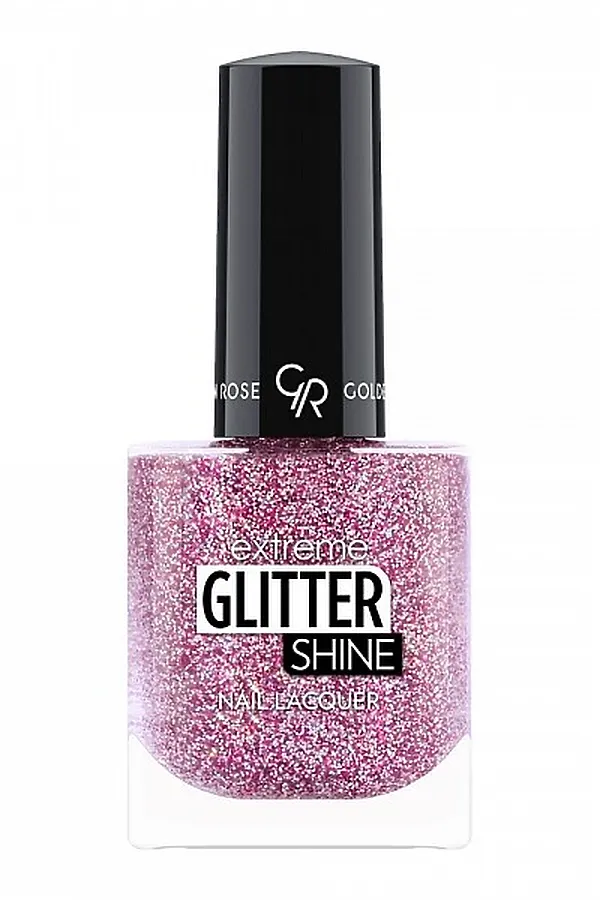 Лак-гель для ногтей GR Extreme Gel Shine Nail Lacquer Glitter - 208 Glitter КОСМЕТИКА ИЗ ТУРЦИИ, розовый (208) - фото 2