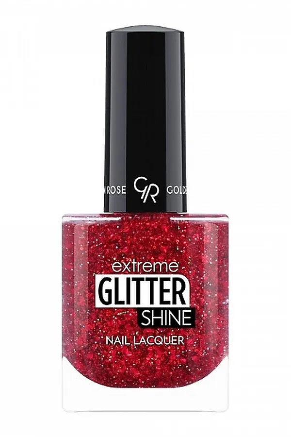 Лак-гель для ногтей GR Extreme Gel Shine Nail Lacquer Glitter - 210 Glitter КОСМЕТИКА ИЗ ТУРЦИИ, красный (210) - фото 2