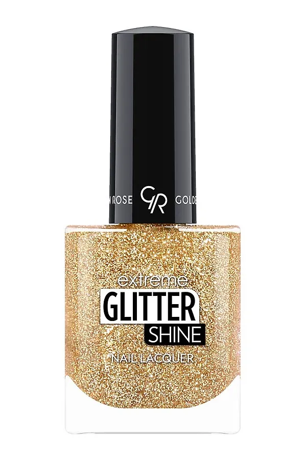 Лак-гель для ногтей GR Extreme Gel Shine Nail Lacquer Glitter - 213 Glitter КОСМЕТИКА ИЗ ТУРЦИИ, золотой (213) - фото 2