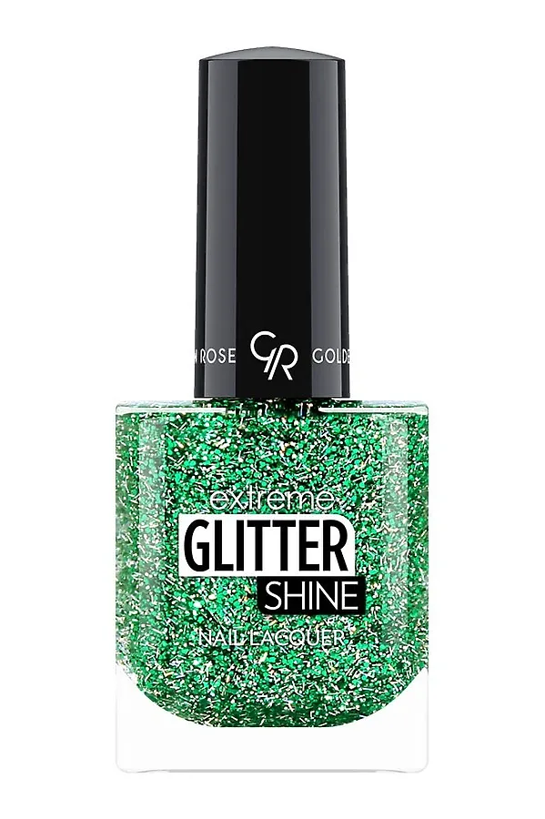 Лак-гель для ногтей GR Extreme Gel Shine Nail Lacquer Glitter - 215 Glitter КОСМЕТИКА ИЗ ТУРЦИИ, зелёный (215) - фото 2