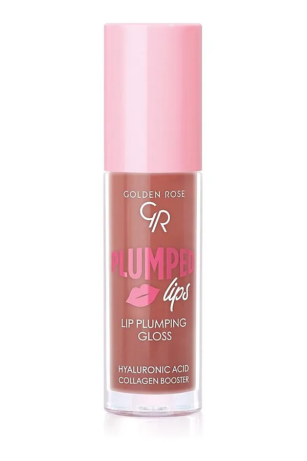 Блеск для губ GR Plumped Lips Lip Plumping Gloss - 208 Plum КОСМЕТИКА ИЗ ТУРЦИИ, темный нюд (208) - фото 2