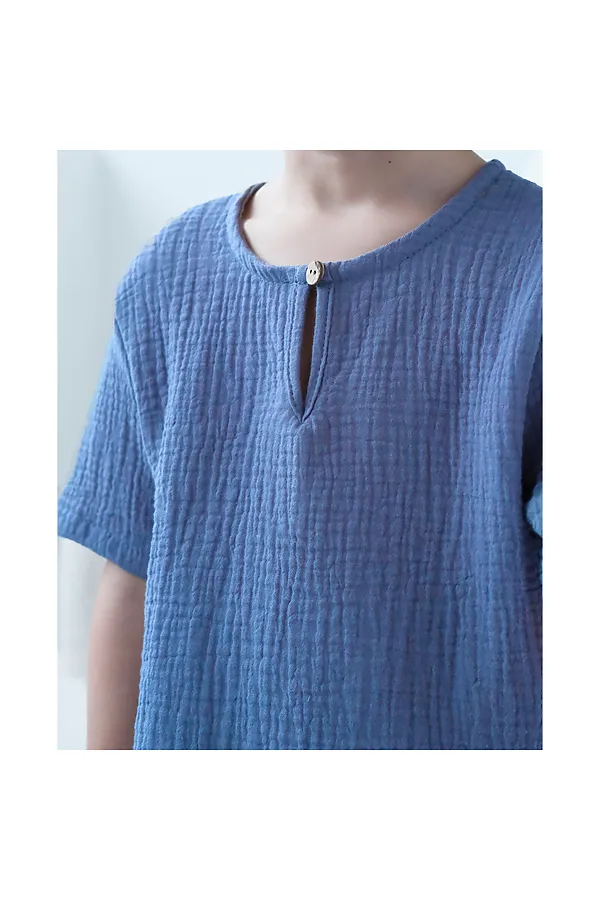 Комплект муслин YOULALA, синий - фото 2