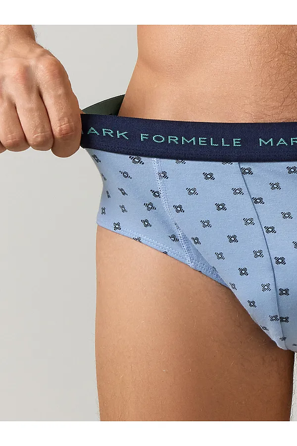 Трусы MARK FORMELLE, геометрия на пыльно -голубом1 - фото 2