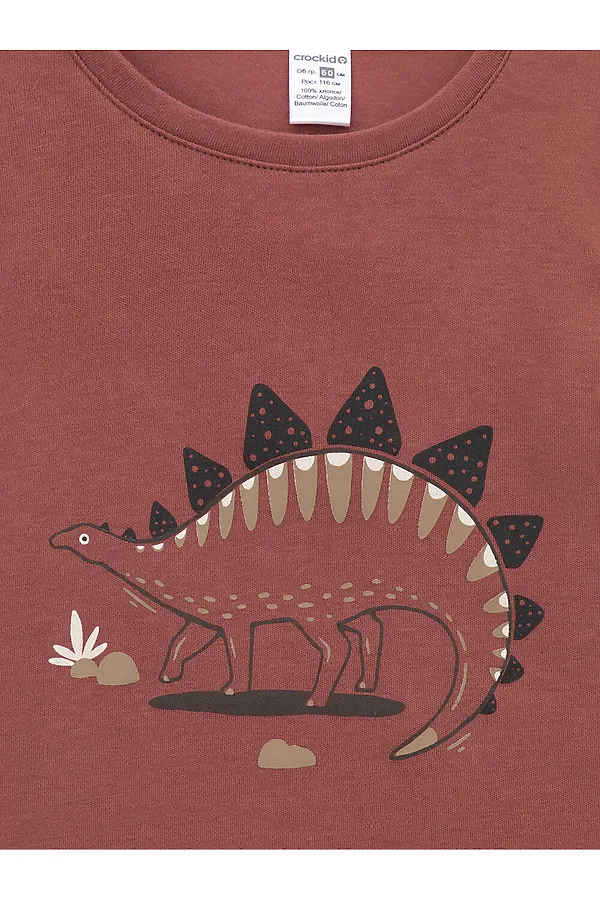 Пижама CROCKID, шоколадный - фото 2