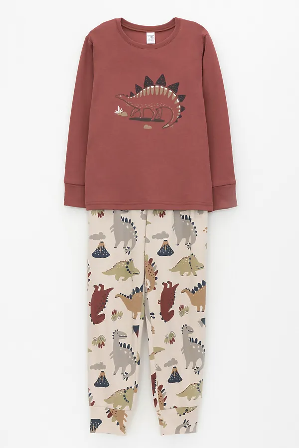 Пижама CROCKID, шоколадный - фото 2