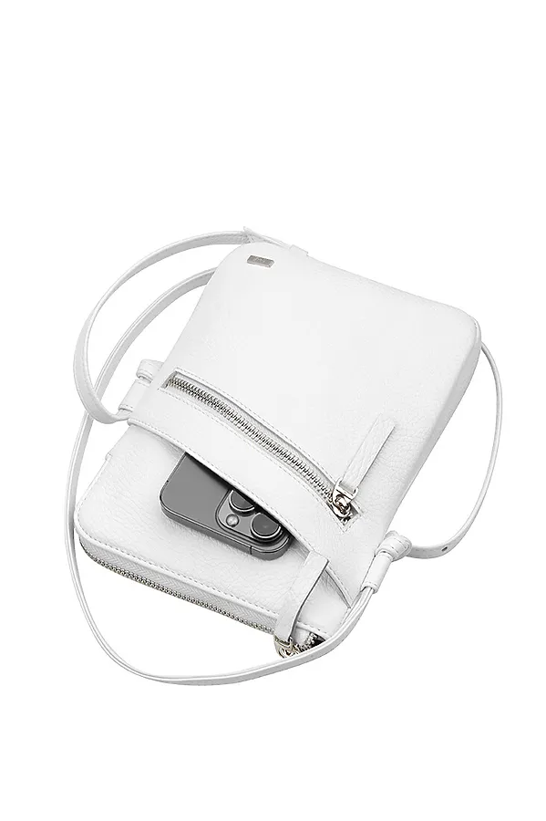 Сумка ЮЛИЯ КРИСТАЛЛ кожа софти снежный ESSE, софти белоснежный - фото 2