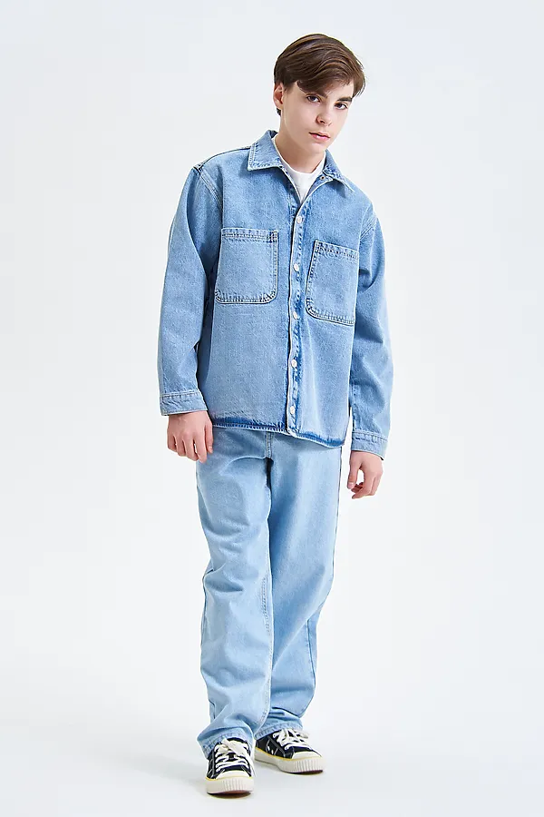 Куртка джинсовая SMENA, светло-голубой - фото 2