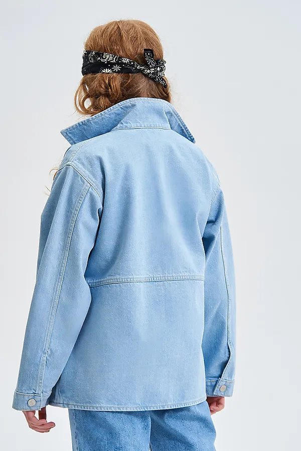 Куртка джинсовая SMENA, светло-голубой - фото 2
