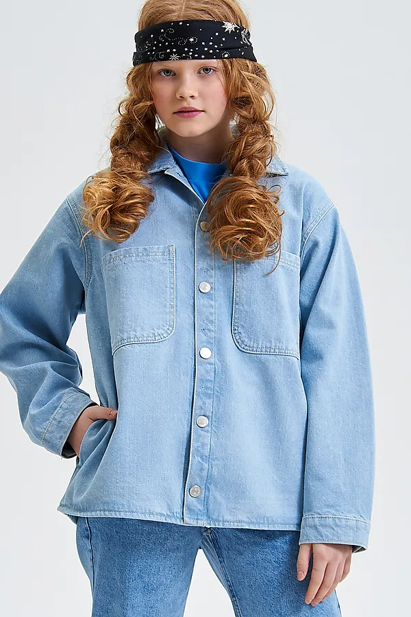 Куртка джинсовая SMENA, светло-голубой - фото 2