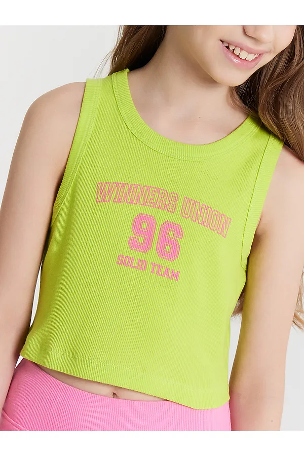 Топ MARK FORMELLE, зеленый лайм +печать - фото 2