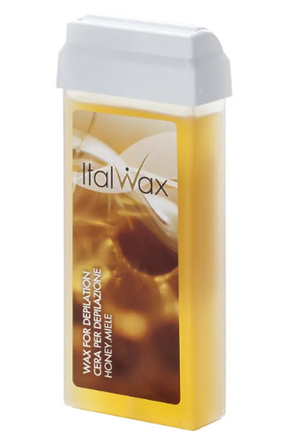 ItalWax Тёплый воск для депиляции в картридже / Classic, Мёд, 100 мл KRISTALLER, жёлтый - фото 2