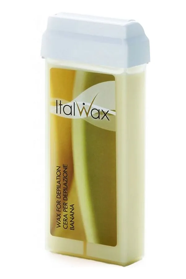 ItalWax Тёплый воск для депиляции в картридже / Classic, Банан, 100 мл KRISTALLER, жёлтый - фото 2