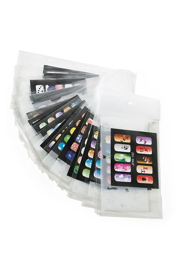 Nail Art Трафареты для аэрографии 20 видов в ассортименте, JHF 9 KRISTALLER, в ассортименте - фото 2