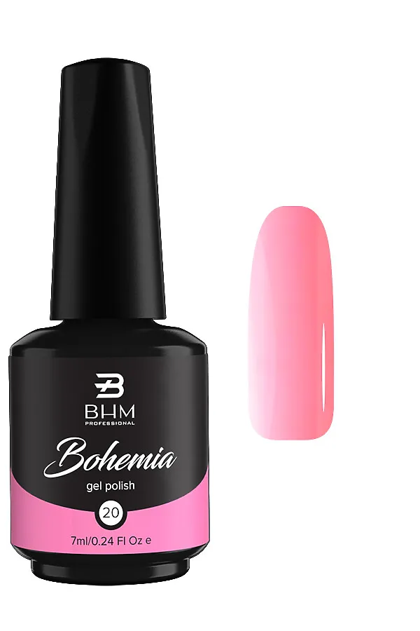 BHM Professional Гель-лак для ногтей / Sweet candy 020, 7 мл KRISTALLER, sweet candy 020 - фото 2