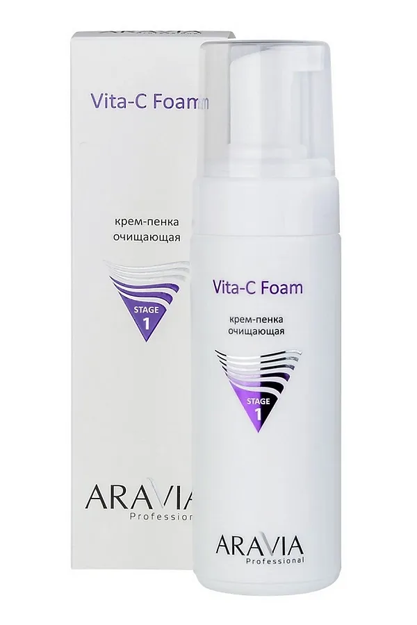 Aravia Крем-пенка очищающая / Vita-C Foaming, 160 мл KRISTALLER, белый - фото 2