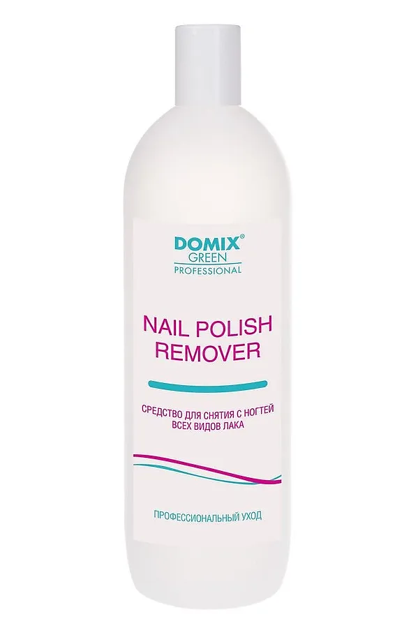 Domix Green Professional Средство для снятия всех видов лака с ацетоном / Nail Polish Remover with Acetone, 1000 мл KRISTALLER, бесцветный - фото 2