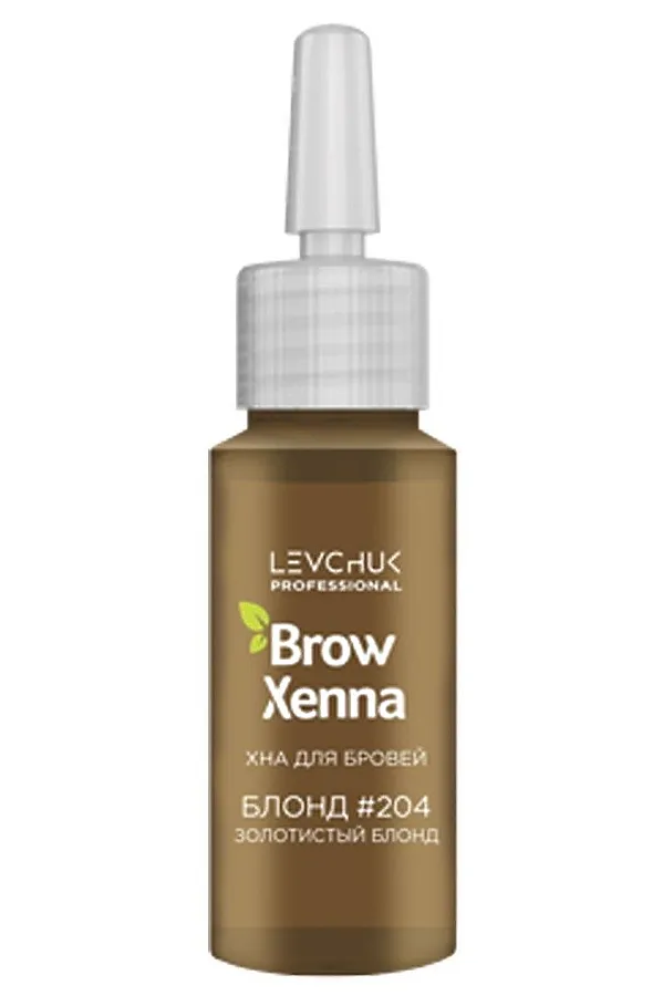 BrowXenna Хна для бровей, блонд №204, 10 мл KRISTALLER, золотистый блонд - фото 2