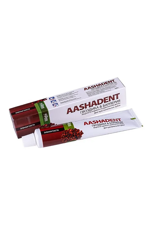 Aasha Herbals Зубная паста гвоздика и барлерия KRISTALLER, гвоздика и барлерия - фото 2