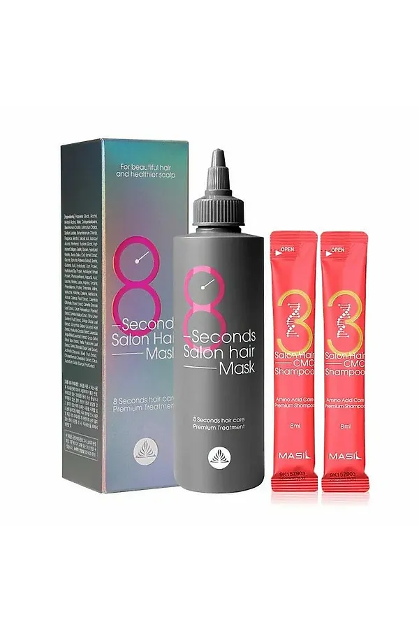 Masil Набор для ухода за волосами / 8 Seconds Salon Hair Mask Special Set, 350 мл KRISTALLER, красный - фото 2