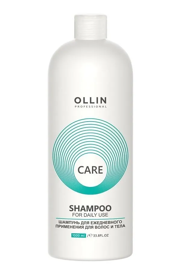 Ollin Шампунь для ежедневного применения для волос и тела / Care, 1000 мл KRISTALLER, бесцветный - фото 2