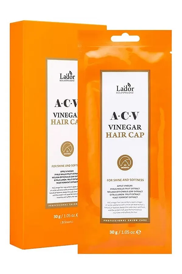 Lador Маска-шапочка для волос / ACV Vinegar Hair Cap, 30 г KRISTALLER, оранжевый - фото 2
