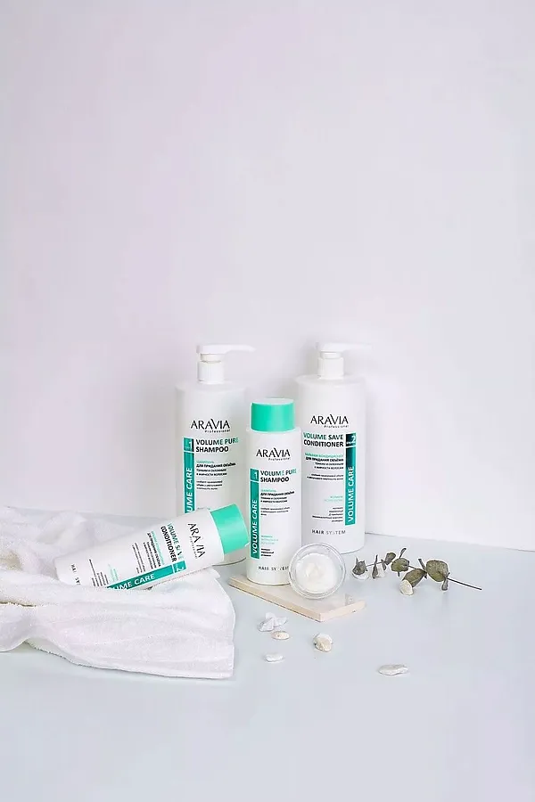 Aravia Шампунь для придания объёма волосам / Volume Pure Shampoo, 1000 мл KRISTALLER, бесцветный - фото 2