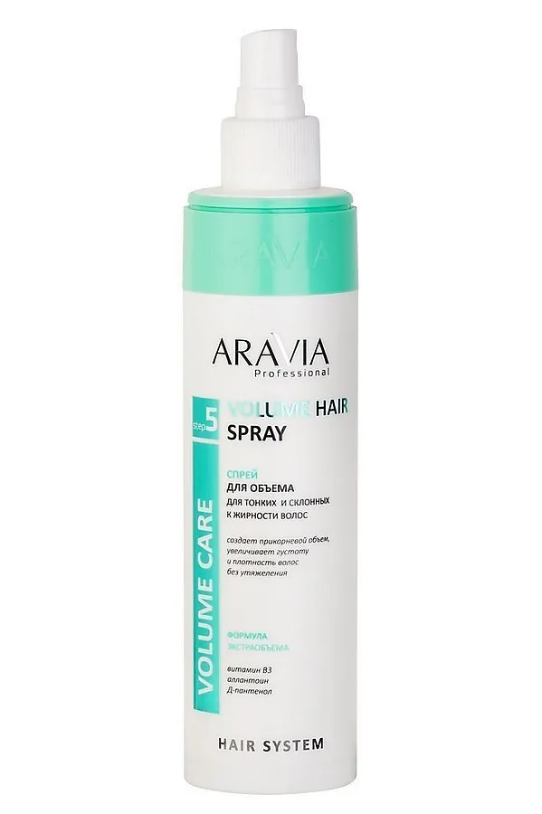 Aravia Спрей для придания объёма тонким и склонным к жирности волосам / Volume Hair Spray KRISTALLER, бесцветный - фото 2