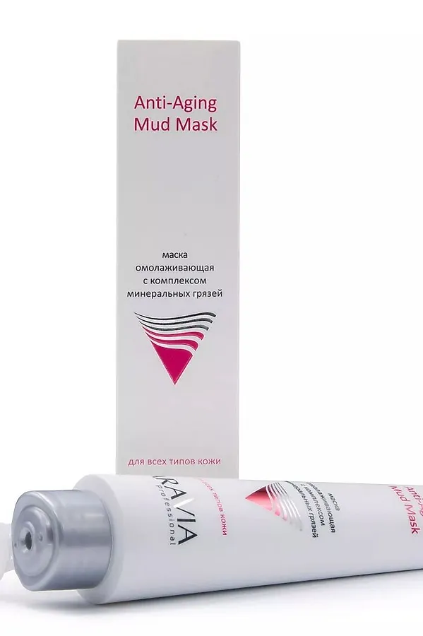 Aravia Маска для лица омолаживающая с комплексом минеральных грязей / Anti-Aging Mud Mask, 100 мл KRISTALLER, белый - фото 2