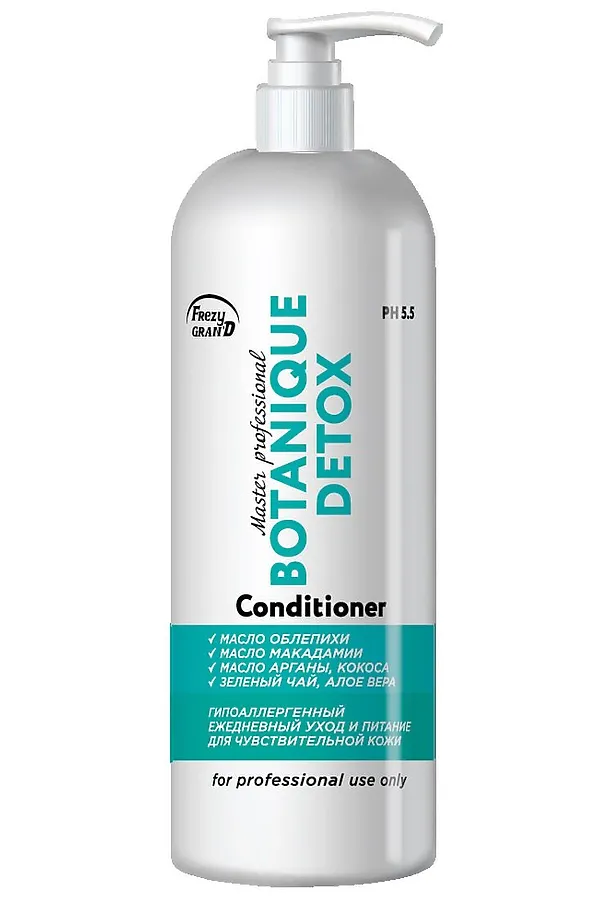 Frezy Grand Кондиционер для ежедневного ухода за волосами / Botanique Detox PH 5.5, 1000 мл KRISTALLER, белый - фото 2