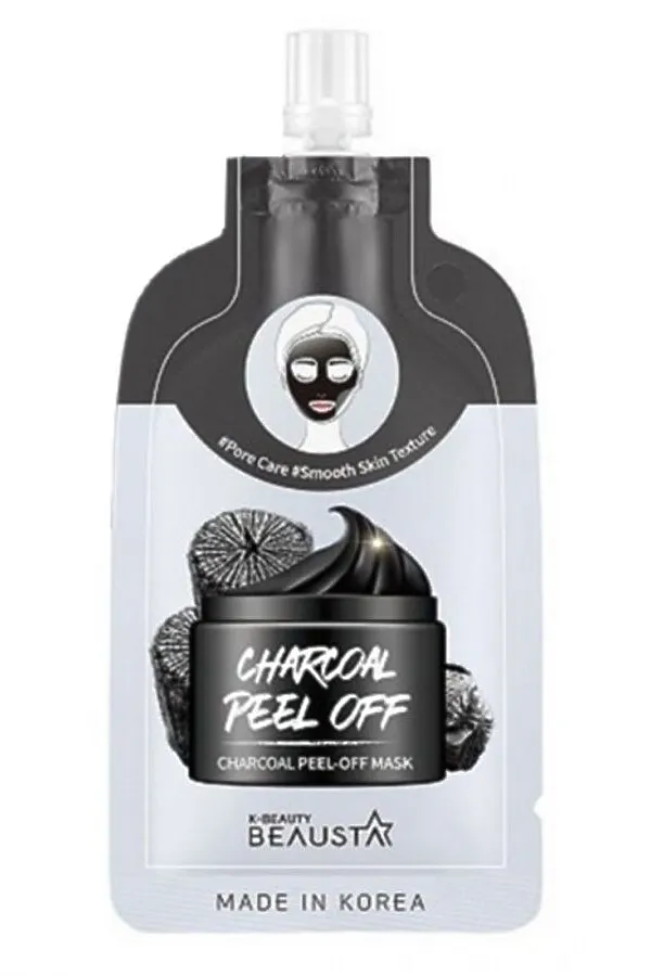 Beausta Маска-плёнка очищающая с углём / Charcoal Peel Off Mask, 20 мл KRISTALLER, чёрный - фото 2