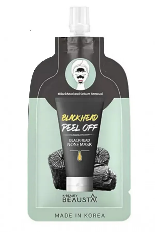 Beausta Маска-плёнка для носа против чёрных точек / Blackhead Nose Mask, 20 мл KRISTALLER, чёрный - фото 2