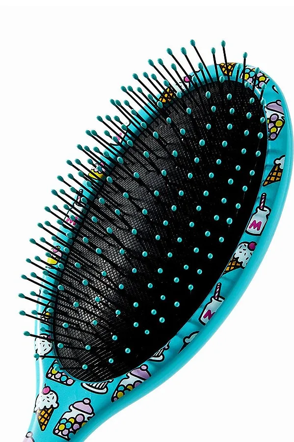 Wet Brush Расчёска для спутанных волос / Original Detangler Hello Kitty Bubble Gum Blue KRISTALLER, голубой - фото 2