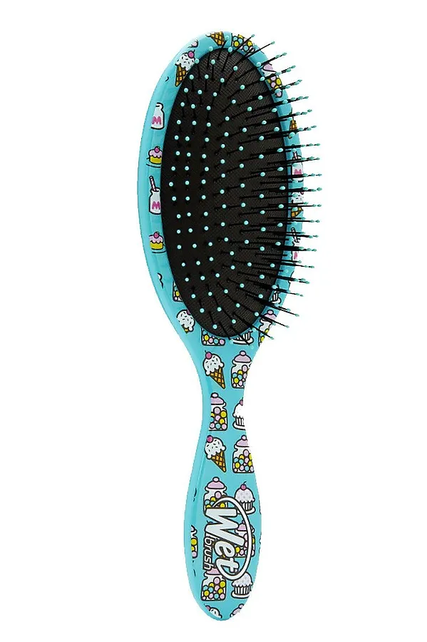 Wet Brush Расчёска для спутанных волос / Original Detangler Hello Kitty Bubble Gum Blue KRISTALLER, голубой - фото 2