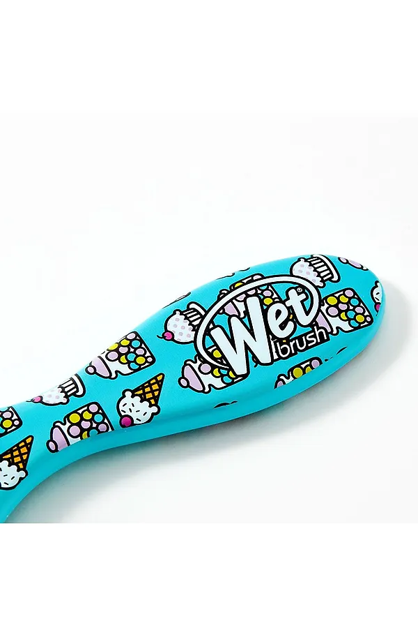 Wet Brush Расчёска для спутанных волос / Original Detangler Hello Kitty Bubble Gum Blue KRISTALLER, голубой - фото 2