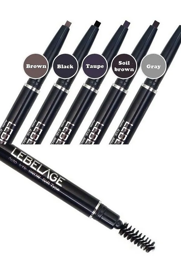 Lebelage Автоматический карандаш для бровей / Auto Eye Brow Soft Type Brown, коричневый KRISTALLER, коричневый - фото 2