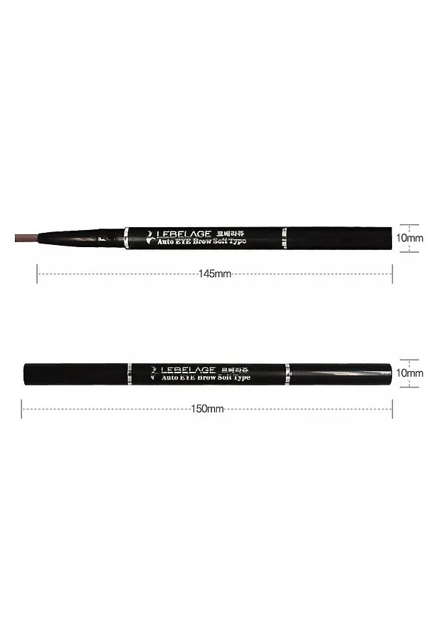 Lebelage Автоматический карандаш для бровей / Auto Eye Brow Soft Type Brown, коричневый KRISTALLER, коричневый - фото 2