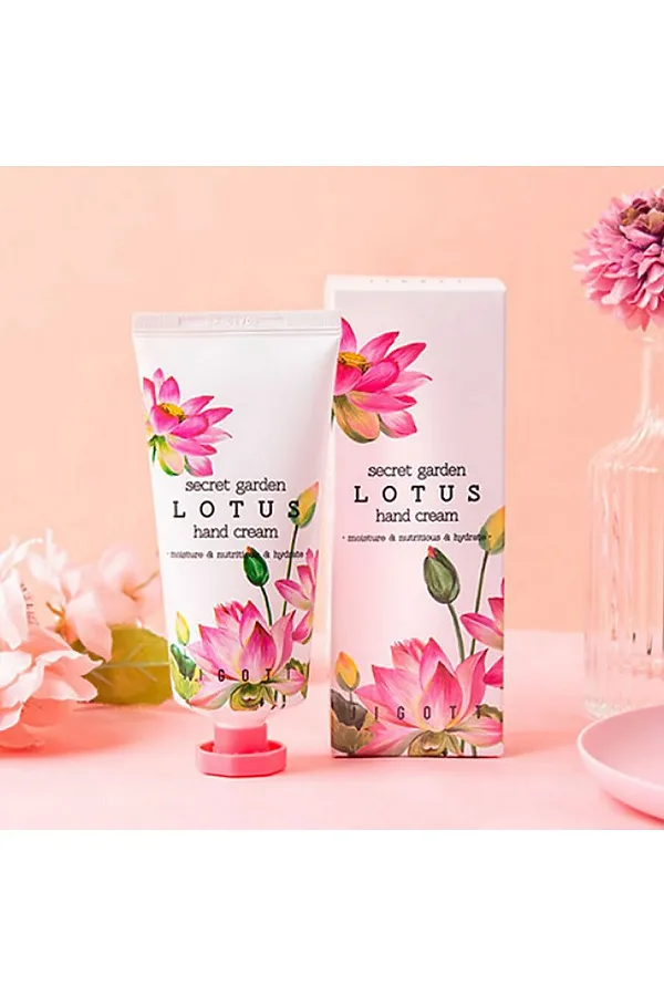 Jigott Крем для рук с экстрактом лотоса / Secret Garden Lotus Hand Cream, 100 мл KRISTALLER, лотос - фото 2