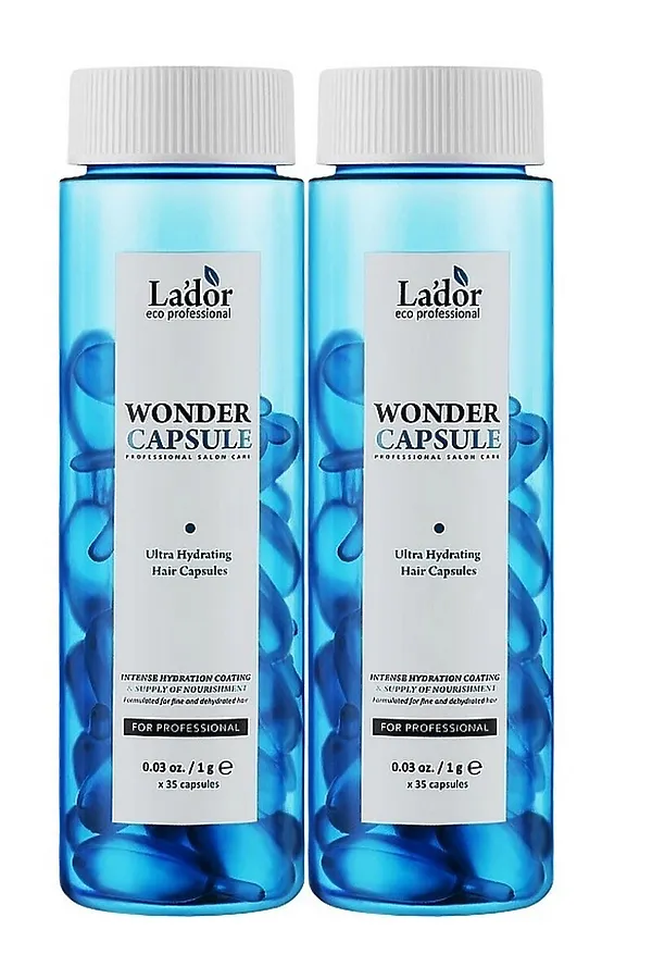 Lador Масло для волос увлажняющее в капсулах / Wonder Capsule, 70 капсул KRISTALLER, синий - фото 2