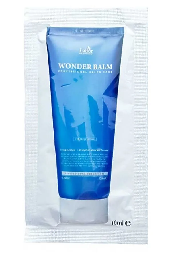 Lador Бальзам для волос увлажняющий с протеинами шёлка в пробнике / Wonder Balm Pouch, 10 мл KRISTALLER, бесцветный - фото 2