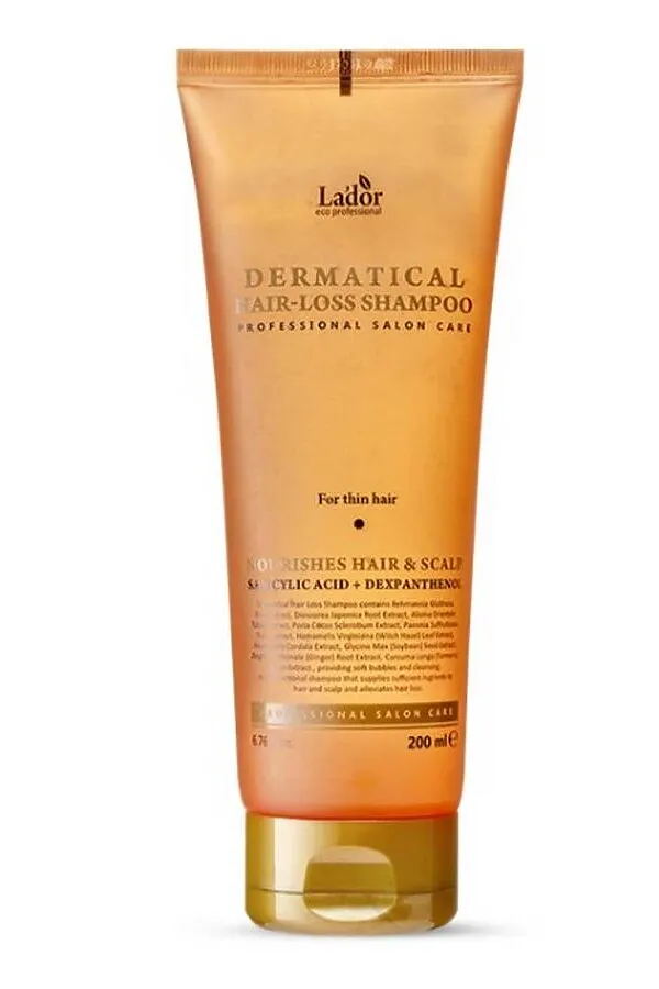 Lador Шампунь укрепляющий для тонких волос / Dermatical Hair-Loss Shampoo For Thin Hair, 200 мл KRISTALLER, бесцветный - фото 2